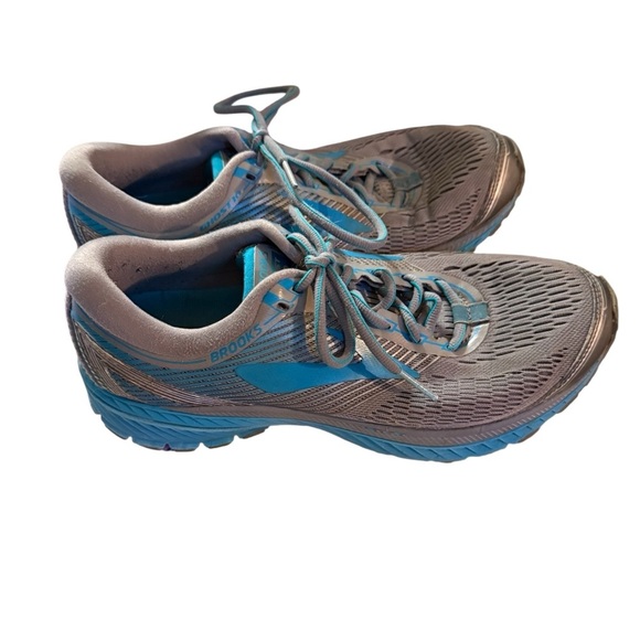 Brooks ghost 10 size 10.5 Women's Athletic Running Shoes - Blue and Gray - Picture 3 of 10
